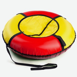 Санки спортивные надувные Saimaa «Вихрь. Эконом», красно-желтые 80 см