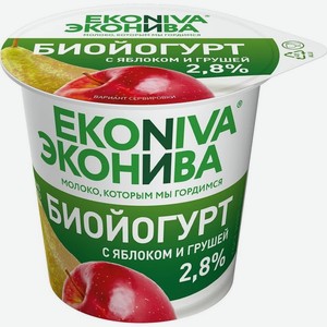 ЭкоНива Биойогурт вязкий яблоко-груша 2,8% 125гр
