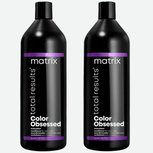 Matrix Кондиционер Total results Color Obsessed для окрашенных волос, 2 х 1000 мл
