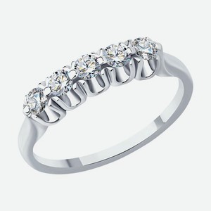 Кольцо SOKOLOV Diamonds из белого золота с бриллиантами 1012445-3, размер 17.5