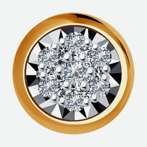 Подвеска SOKOLOV Diamonds из комбинированного золота с бриллиантами 1030827