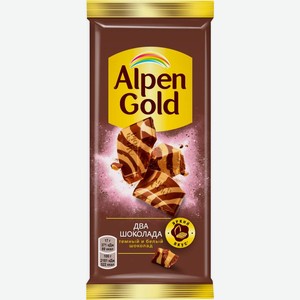 ALPEN GOLD темн и бел шоколад 80г/85г