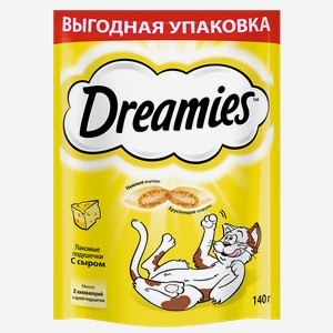 Лакомство для кошек DREAMIES® сыр, 140г