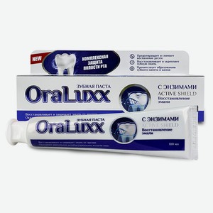 Зуб. паста OraLuxx Восстановление эмали с энзимами 100мл