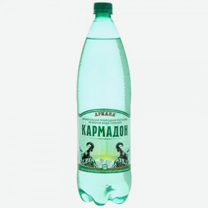 Вода минеральная Ариана Кармадон газированная, 1.5 л, пластиковая бутылка
