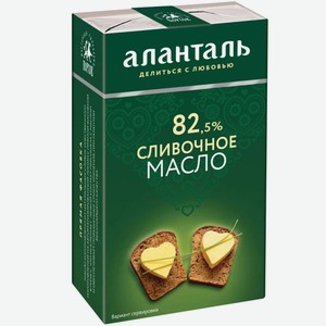 Масло сливочное Аланталь Традиционное 82.5%, 180г