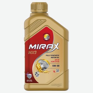 Масло моторное Mirax MX9 5W30 SP ILSAC GF 6A, 1 л
