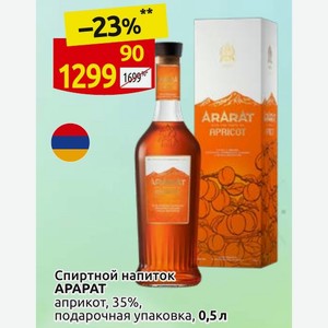 Спиртной напиток APAPAT априкот, подарочная упаковка, 0,5 л
