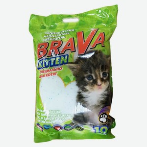 Наполнитель для кошачьего туалета Brava Kitten силикагелевый, 10 л