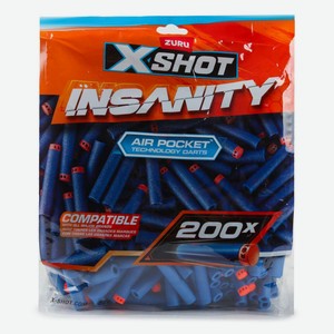 Набор дополнительных дротиков X-Shot Insanity 200шт 36624