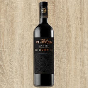Вино  Тайна Колхиды Пиросмани  сортовое ординарное крас.п/сух.0,75л 11-13% (4034)