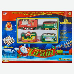 Набор игровой Xie Sheng Toys Рождественская железная дорога