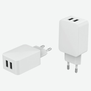 Устройство зарядное сетевое Qilive 2 USB 4.8A белый