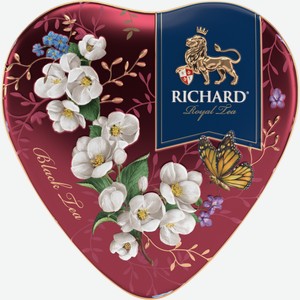 Чай черный Richard Royal Heart листовой, 30г Россия