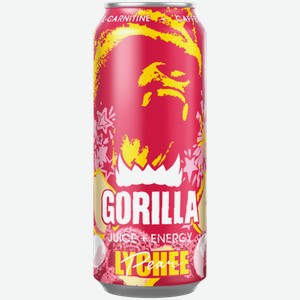 Напиток энергетический Gorilla Личи-груша