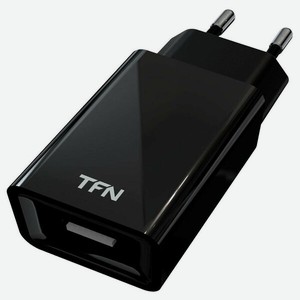 Сетевое зарядное устройство tfn, 1а, без кабеля, черное
