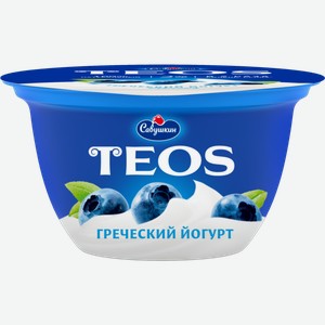 Йогурт Teos Греческий с черникой, 2%