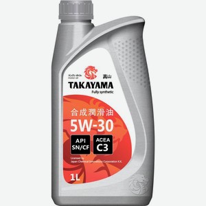 Масло моторное синтетическое Takayama API SN/CF C3 5W-30 1л