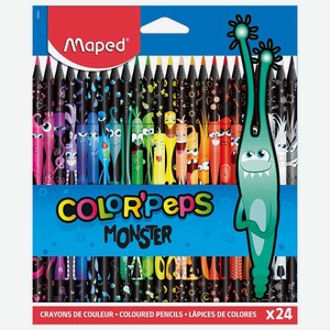 Карандаши цветные MAPED Monster 24цв 1506191