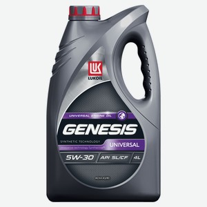 Масло моторное «Лукойл» Genesis Universal 5W30 синтетическое, 4 л