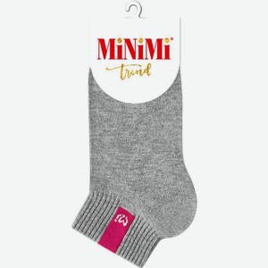 Носки женские MiNiMi Trend 4211 цвет: серый меланж/фуксия, 39-41 р-р