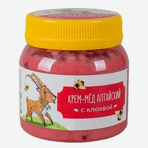 Алтайский Крем-мед Altaivita с клюквой 300 гр