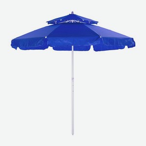 Зонт пляжный BABY STYLE большой от солнца туристический с клапаном 2.15м ткань бахрома синий