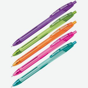 Ручка шариковая BERLINGO Hyper X автоматическая 0.7мм Синяя в ассортименте CBm_70901
