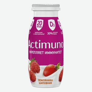 Кисломолочный напиток Actimuno земляника-шиповник 1,5% БЗМЖ 95 г