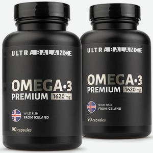 Омега 3 премиум рыбий жир UltraBalance бад витамины для взрослых мужчин беременных кормящих женщин комплекс ПНЖК 180 капсул