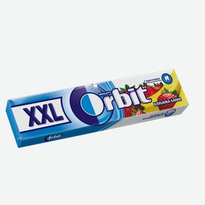 Жевательная резинка Orbit Xxl Клубника-Банан без сахара, 2