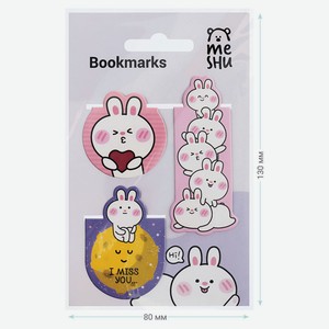 Закладки магнитные для книг Meshu Bubble bunny, 3 шт