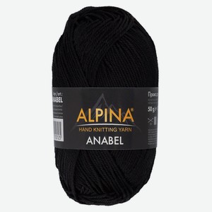 Пряжа Alpina anabel 001 черный, 50 г