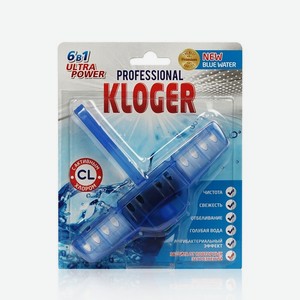 Подвеска для унитаза Kloger Proff 6 в 1 с хлором. Цены в отдельных розничных магазинах могут отличаться от указанной цены.