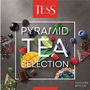 Набор чая ассорти Tess Pyramid Tea Selection №1 9 вкусов, 45×1,8 г