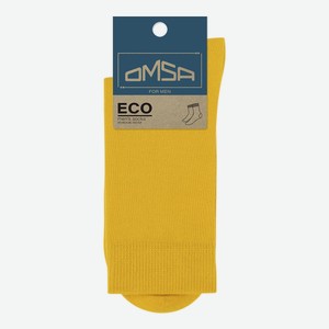 Носки мужские Omsa Eco Colors Гладь 401 желтые размер 42-44 Узбекистан