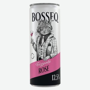 Игристое вино Bosseq Фризанте розовое брют Венгрия, 0,25 л
