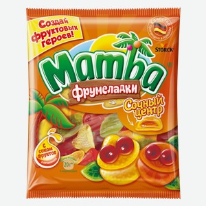 Мармелад Mamba Фрумеладки Сочный центр жевательный с фруктовым соком
