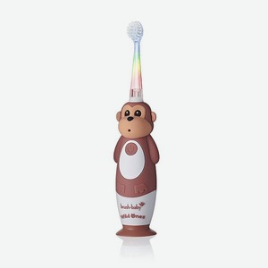 Зубная щетка электрическая Brush-Baby Sonic WildOnes звуковая Обезьяна 0-10 лет
