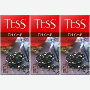 Чай черный Tess Thyme Чабрец 25 пакетиков 3 ШТ
