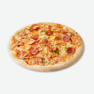 Пицца Пепперони грин с колбасным бортом на традиционном тесте 35 см