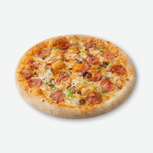 Пицца Микс грин с колбасным бортом на традиционном тесте 35 см