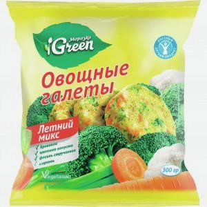 Галеты овощные МОРОЗКО грин, летний микс, 300г