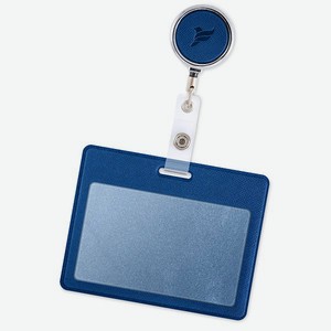 Бейдж-чехол Flexpocket с держателем синий