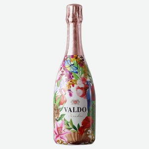 Игристое вино Valdo Paradise Brut розовое сухое Италия, 0,75 л