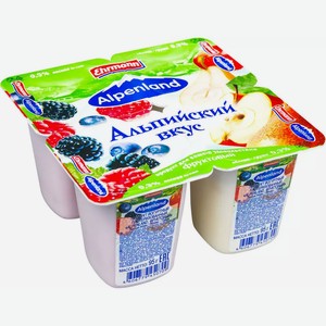 Йогуртный продукт Альпенленд 95г 0,3% лесн. ягода/яблоко/груша