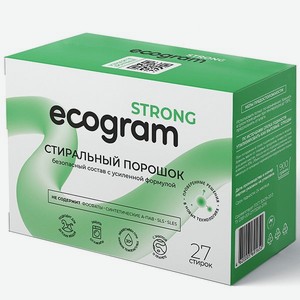 Стиральный порошок Ecogram Strong экологичный 900 г