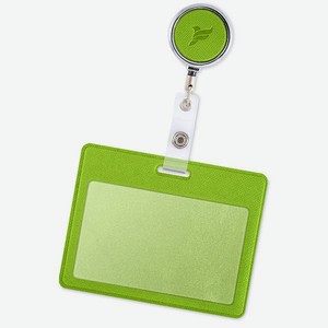 Бейдж-чехол Flexpocket с держателем зеленый