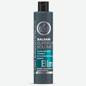 Бальзам - ополаскиватель Evi Professional Объем и сила для тонких и ослабленных волос