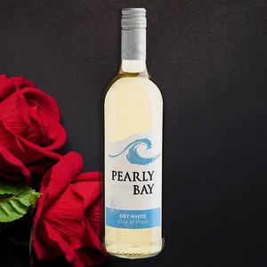 Вино  Перли Бей Драй Уайт  ординарное белое сухое 0,75л 12% (4011)